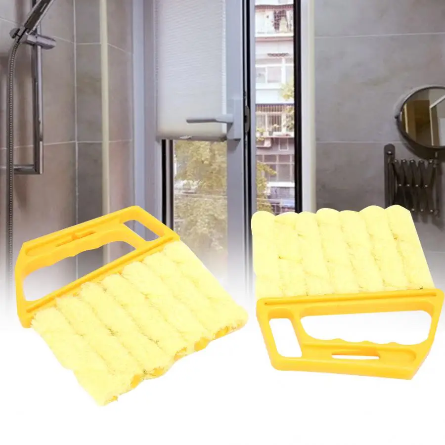 2 шт устройство для чистки жалюзи щетка Кондиционер моющаяся тряпка легкая щетка чистящий инструмент