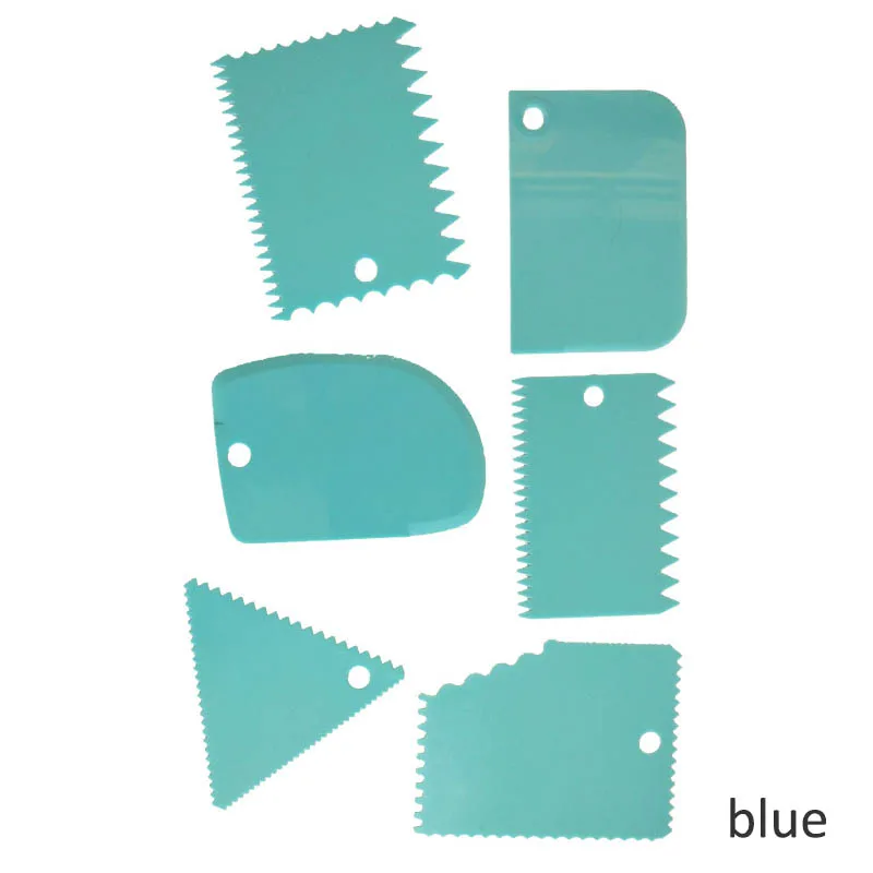 Cake Spatula Dough Cutter 6Pcs/set Baking Pastry Tool Scraper DIY Cream Smooth Butter Kitchen Gadget Knife Decorating dough scraper,baking tool,dough cutter,cookie cutters,baking accessories,cake scraper,baking spatula