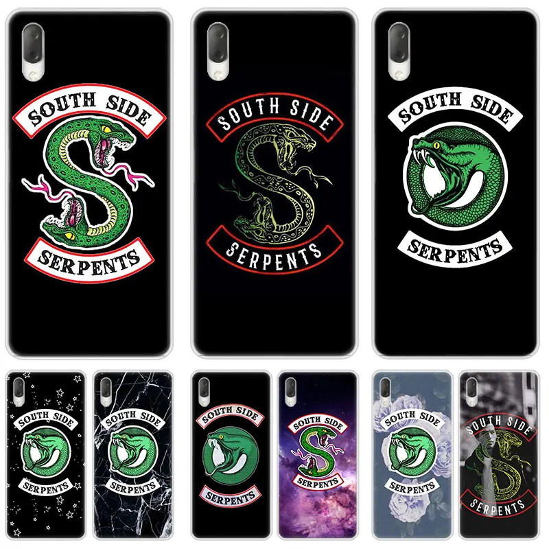 Чехол с логотипом Riverdale South Side Serpents для Sony Xperia L1 L2 L3 X XA XA1 XA2 Ultra E5 XZ XZ1 XZ2 Compact XZ3 M4 Aqua Z3 Z5