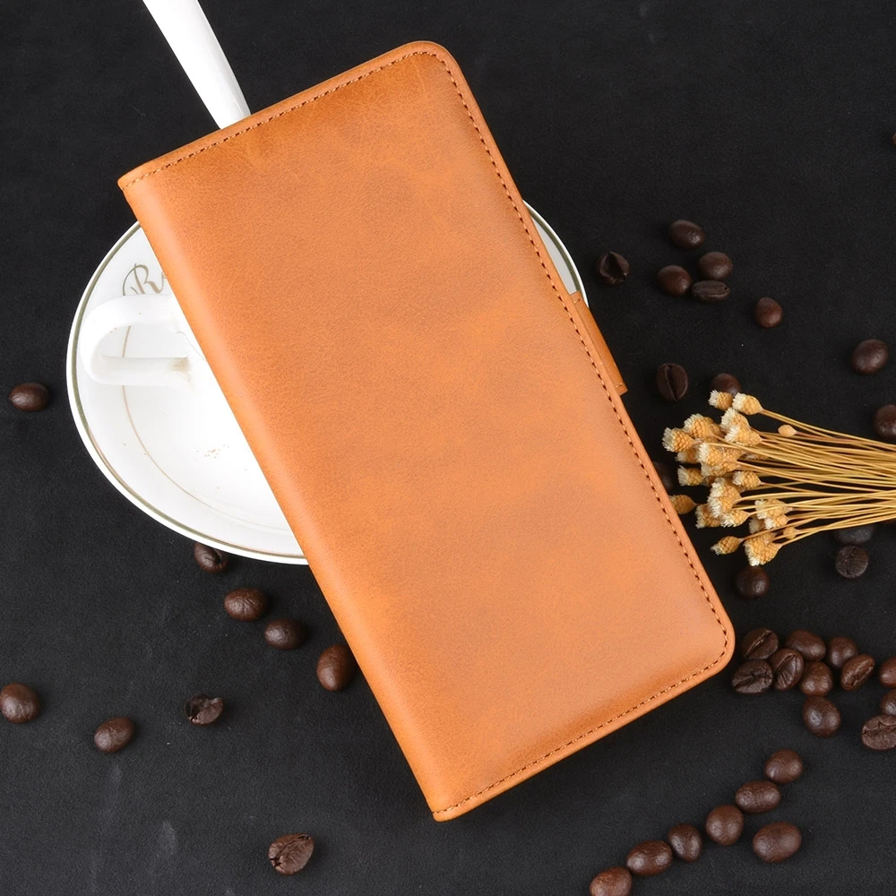 For Galaxy S10e Double Buckle Crazy Horse Business Mobile Phone Holster with Card Wallet Bracket Function - Цвет: Yellow