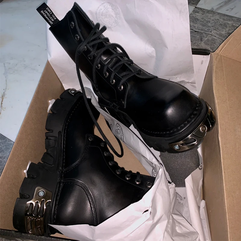 Emma king/ г., осенне-зимние мотоботы женские ботильоны в британском стиле готическая обувь на платформе на низком каблуке в стиле панк Женская обувь