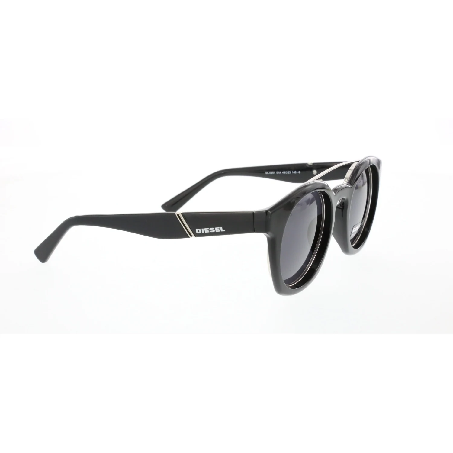 

Unisex sunglasses dl 0251 01a bone black organic oval aval 49-23-140 diesel