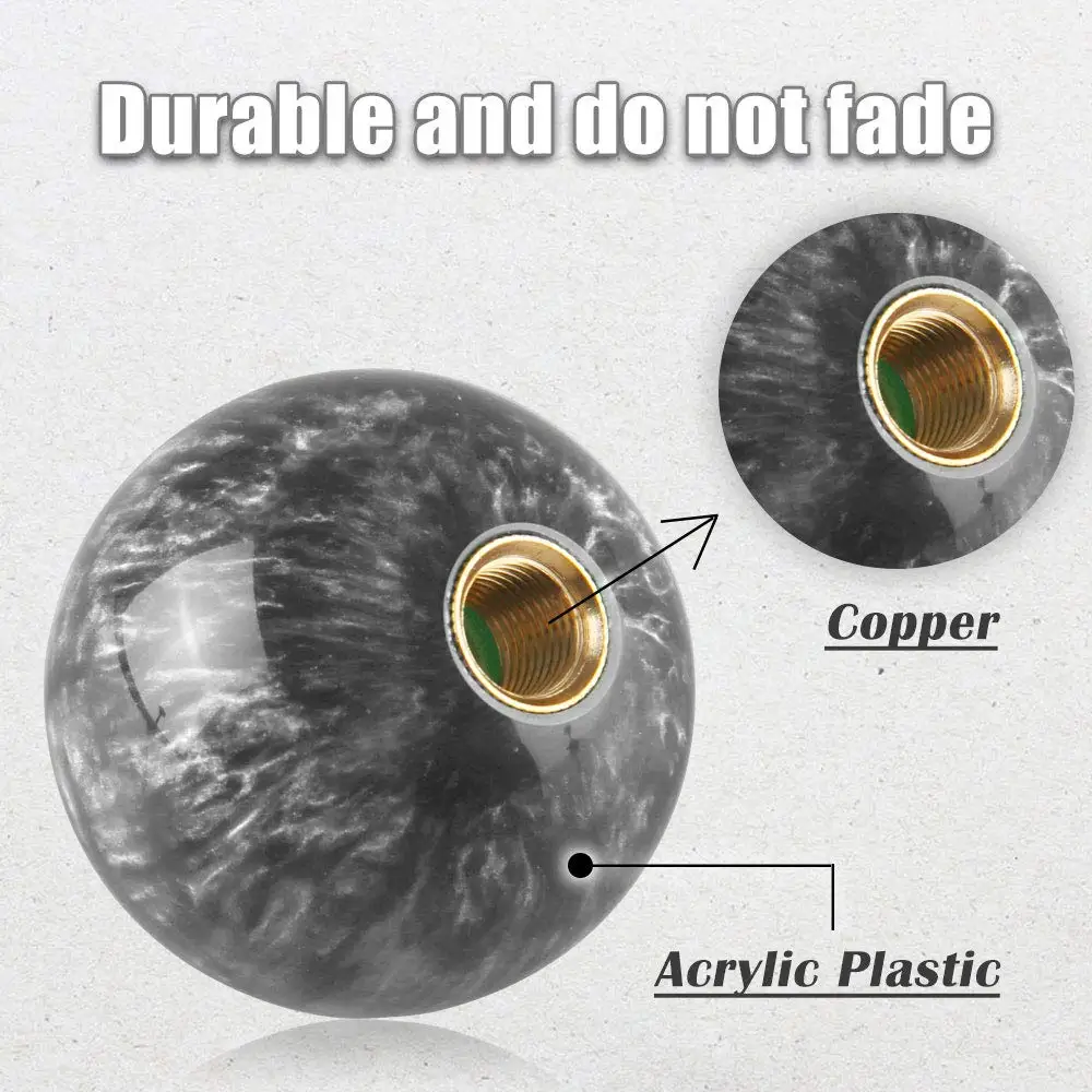 Ручка переключения передач 54 мм Автомобильный Универсальный мраморный шар