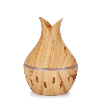 

USB Wood Grain Essential Oil Diffuser 330Ml Ultrasonic Humidifier Household Aroma Diffuser Aromatherapy Mist Maker with Light