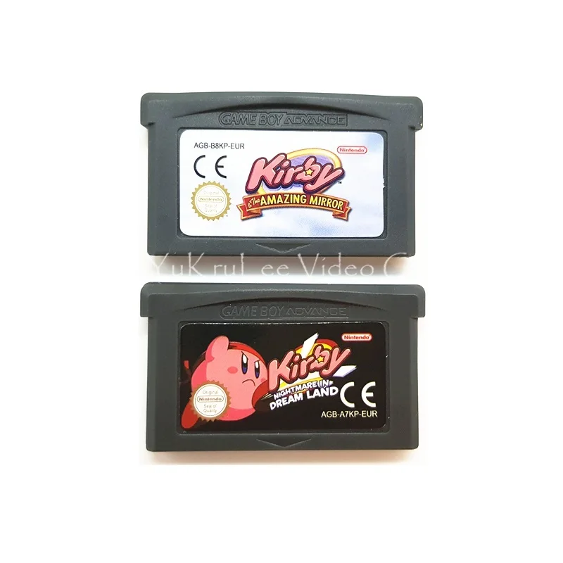 KirbySeries 32 бит видеоигры картридж Консоли Карты для nintendo GBA серии консолей английский язык