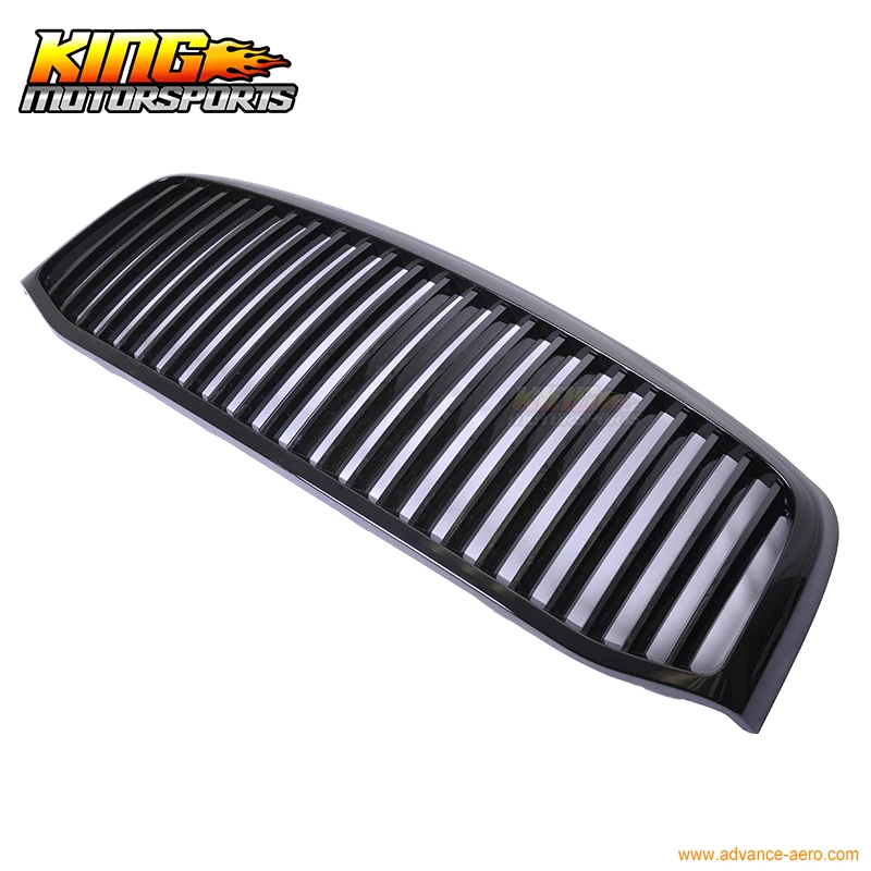 Подходит для 06 09 Dodge Ram Pickup 1500 2500 3500 вертикальный ABS глянцевый черный гриль