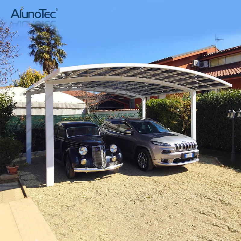 Polycarbonate Roof Aluminum Frame Carport Sun Shade Tent 5.5m length x 6m width x 3m height