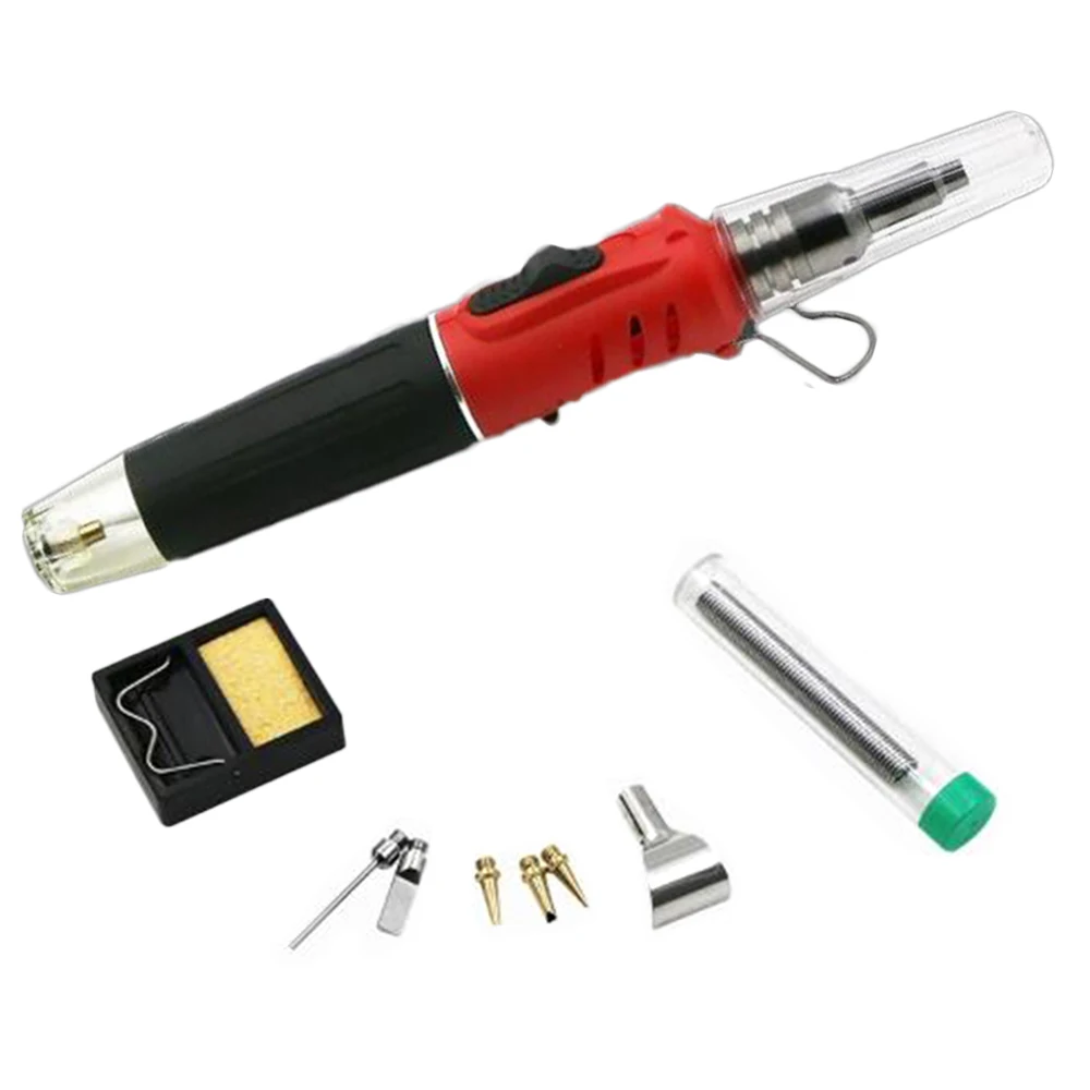 

10pcs Professional Soldering Iron Torch Tools Kit Pen Type Gas Auto Ignition Function Welding Accessories