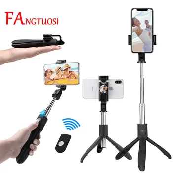 

FANGTUOSI Wireless Bluetooth selfie stick extendable mini monopod tripod handheld selfie stick with mirror remote control