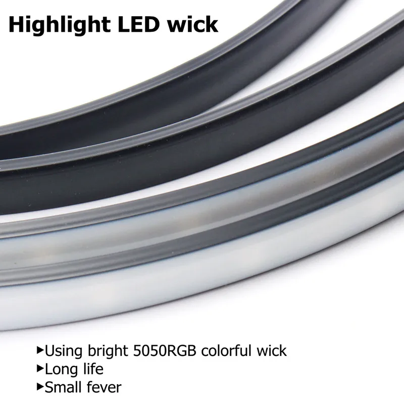  Niscarda 4PCS 12V IP65 Bluetooth App Control RGB LED Strip Under Car 60 90 120cm Tube Underglow Und - 32941094656