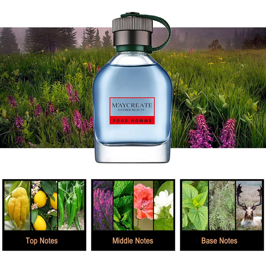 JEAN MISS 1Set 4Pcs Perfume For Men Long Lasting Parfum Atomizer Bottle Glass Spray Men Perfume Fragrance Liquid Antiperspirant