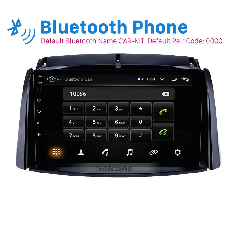 Seicane 9 дюймов Android 8,1 автомобильный блок радио для 2009- Renault Koleos gps навигация USB AUX поддержка Carplay DVR OBD Цифровое ТВ