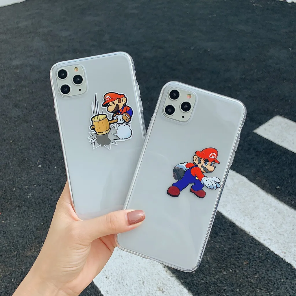 

For IPhone 11 Pro Max Phone Case XR HD Transparent Case Xs Max Protective Case 7 8 Plus Cartoon Case 7p 8p Plus Pretty pattern
