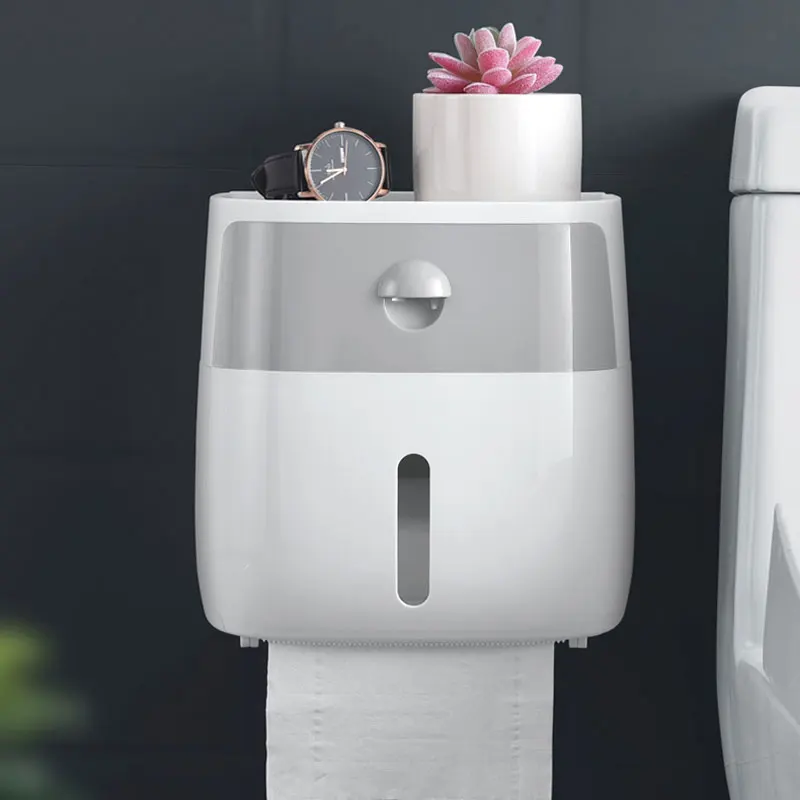 Onyzpily водонепроницаемый держатель для туалетной бумаги для ванной комнаты, коробка для хранения бумажных трубок, Настенный Рулон, креативный лоток, полка для туалетной бумаги, лоток