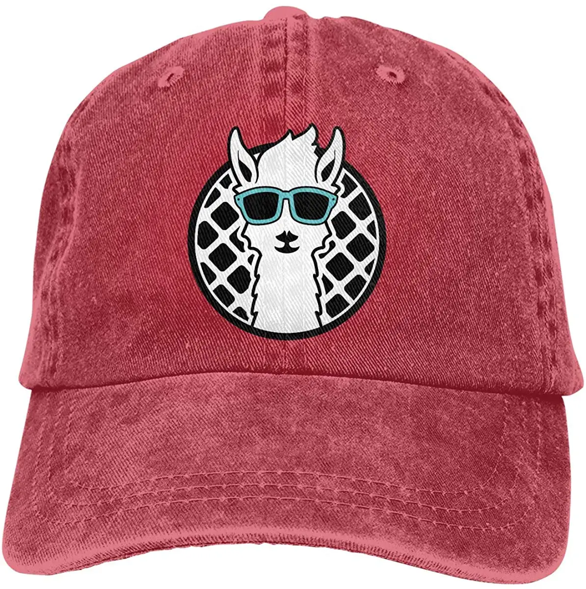Llama Head унисекс винтажная потертая бейсболка саржа Регулируемая папа-шляпа