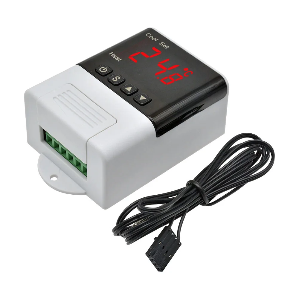 AC110V 220V W3001 XH-W3001 цифровой термостат для контроллер температуры для инкубатора DC 12V 24V терморегулятор тестер температуры - Цвет: DTC-1200