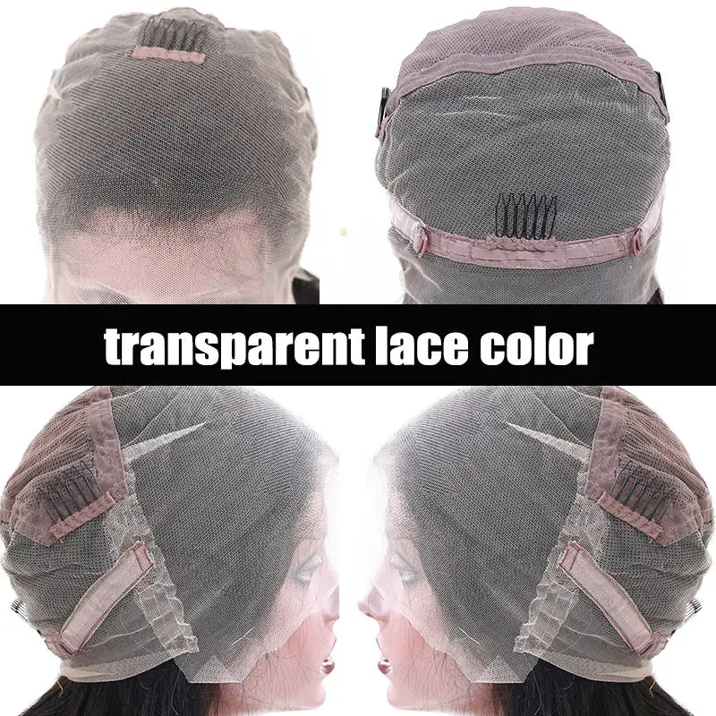 Transparet Lace Свободные волны полный шнурок человеческих волос парики для женщин 250 плотность бразильский прозрачный кружевной парик предварительно выщипанный Glueless черный Dolago парик - Цвет: Transparet Lace