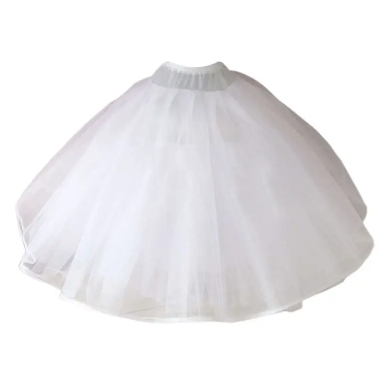 

Bride Wedding Boneless Dress Skirt Support Petticoat 8-layers Yarn Luxury Big Swing Cosplay Prom Slip Skirts