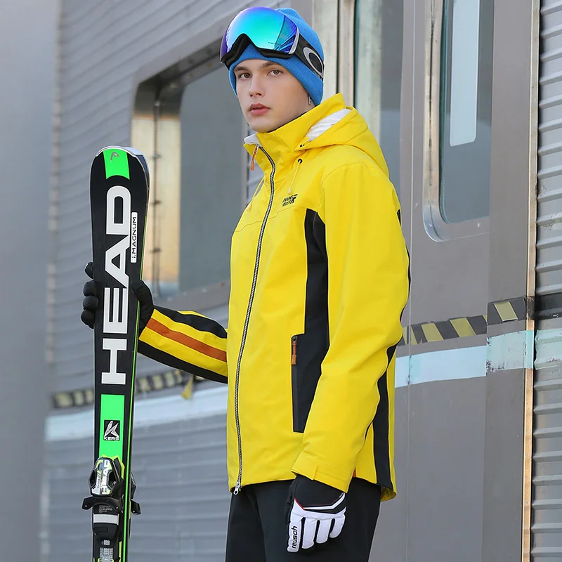 Chaqueta de esquí para hombre, ropa deportiva de alta calidad, 4 colores, 6 invierno, cálida, para exteriores, -