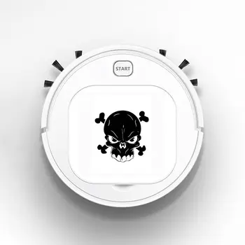 

Smart Robot Rechargeable Auto Smart Sweeping Robot Strong Suction Sweeper Vacuum Cleaner Zombie Horror Halloween Cartoon Skull