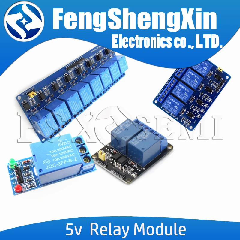 Релейный модуль 5 в 1 2 4 6 8 каналов с оптроном. выход 8-полосный релейный для arduino |