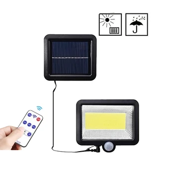 

100 LED solar light ABS outdoor lighting garden decoration lamp motion sensor powerful lights seperable 5M cable 3 modes optiona