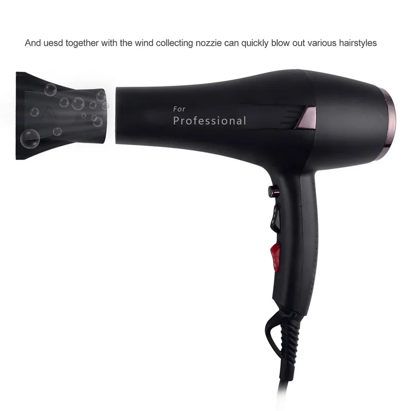 

Hair Dryer For Hairdresser And Hair Salon Long Wire EU Plug 2400w Power Professional Blower Dryer Salon Hair Dryer Hairdryer