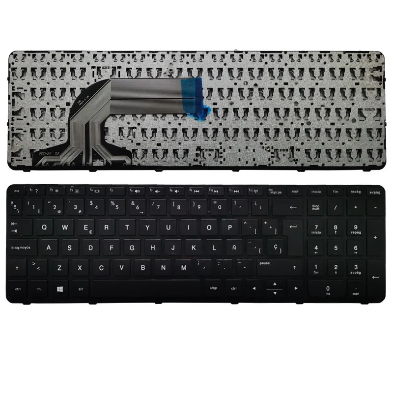 Новая испанская клавиатура для ноутбука HP Pavilion 15 N000 N100 N200 E000 E100 719853 161 749658 PK1314D1A24 NSK