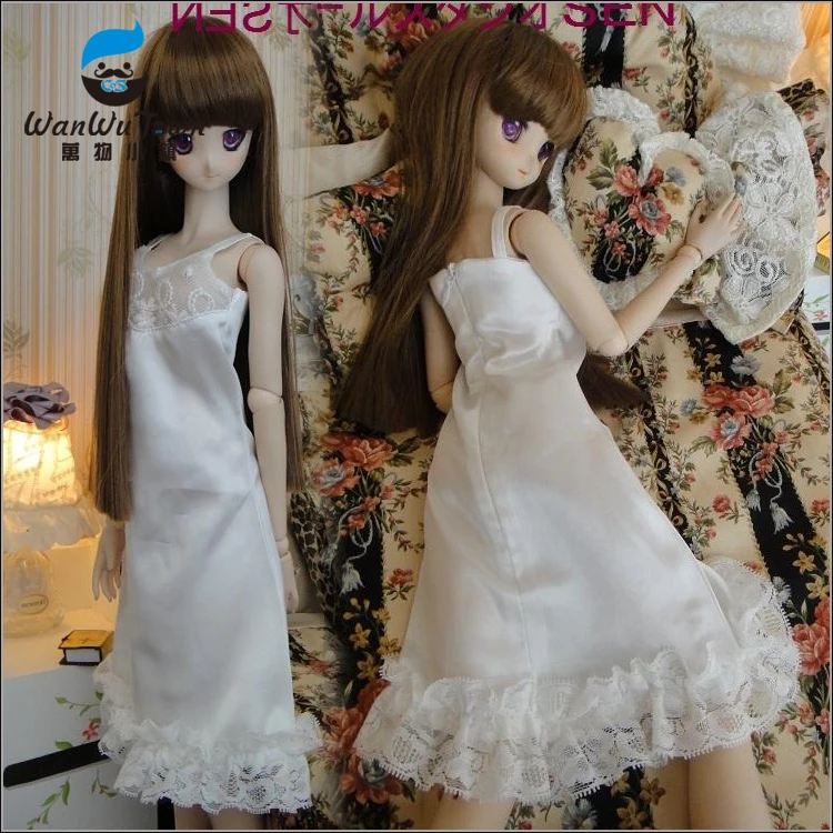 Новая Милая Кружевная кремовая белая ночная рубашка Gallus для 1/3 SD10 DD-M BJD одежда/наряд кукольная одежда