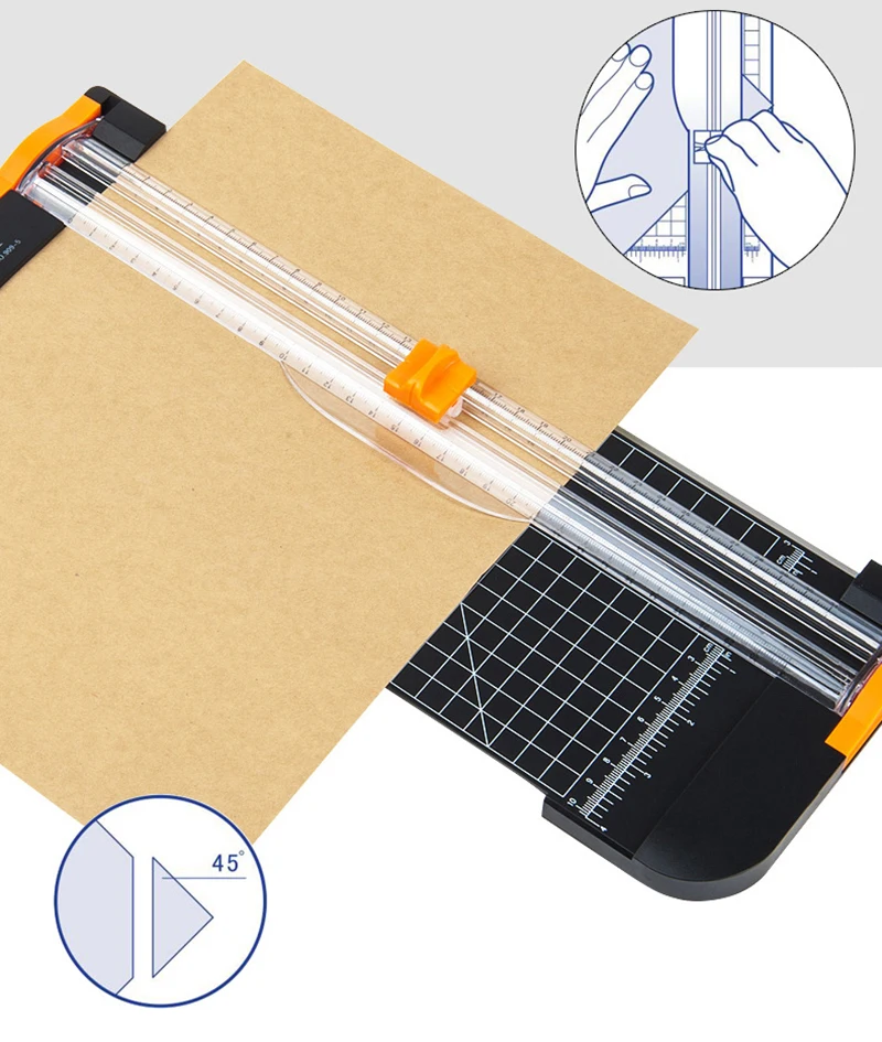 Прецизионные резаки для триммера бумаги формата А4, гильотинные фоторезы, режущий коврик с выдвижной линейкой для резки бумажных этикеток
