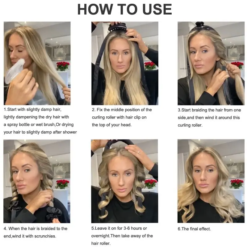 Rizador de pelo sin calor, cinta de seda para rizar el cabello, rodillo de  espuma, formadores de ondas, herramientas de estilismo|Rulos| - AliExpress
