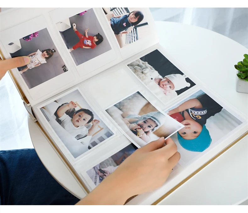 Фотоальбом вставной тип большой емкости 6/7 дюймов пластиковые детские рост руководство Биг Бен записи сувенир «сделай сам» Книга