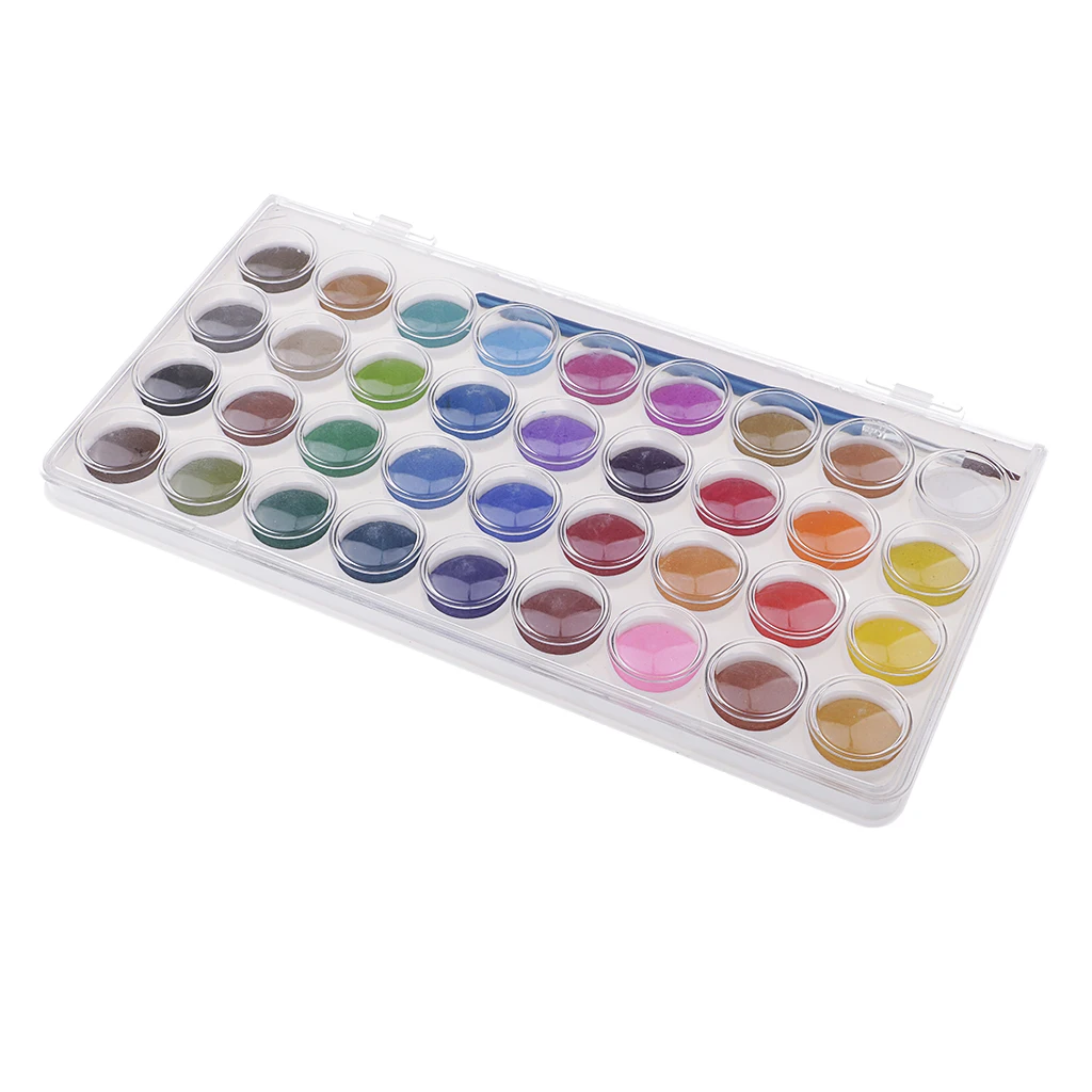 36 Colors Watercolor Pan Set, Vibrant Color Art Watercolor Paint Set with Brush, Easy to Blend Colors, Perfect for Kids Adults
