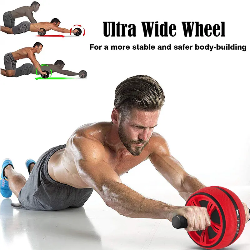 

Abdominal Roller Body press roller Silent TPR Shaping Workout Back Muscle Training Detachable Exercise Knee Mat Arms Portable