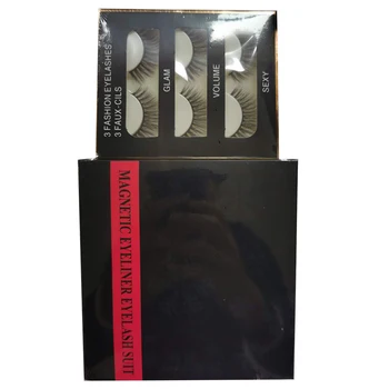 

10 Pairs/set 3D Magnetic Fake Eyelashes Extension Natural Reusable Magnets False Eyelashes With Magnetic Liquid Eyeliner