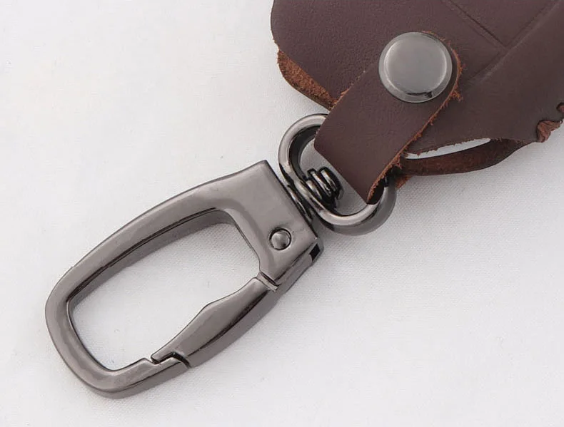 Lsrtw2017 Cow Leather Car Key Bag Protective Bag for Peugeot 3008 5008 Interior Accessories