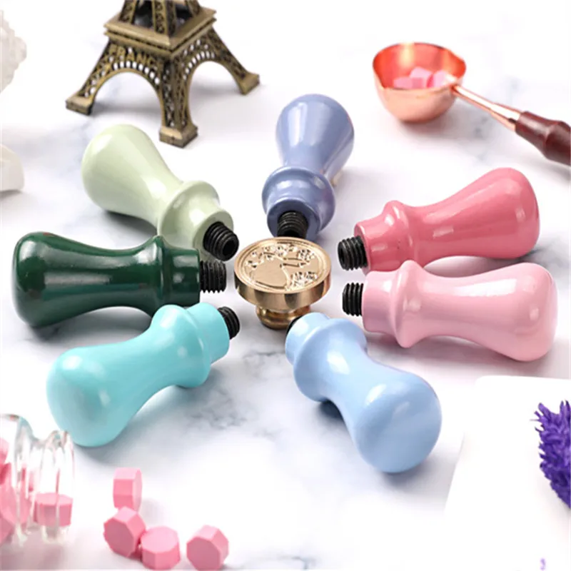 1 шт. деревянная ручка воск печать штамп аксессуары портативный мини Diy