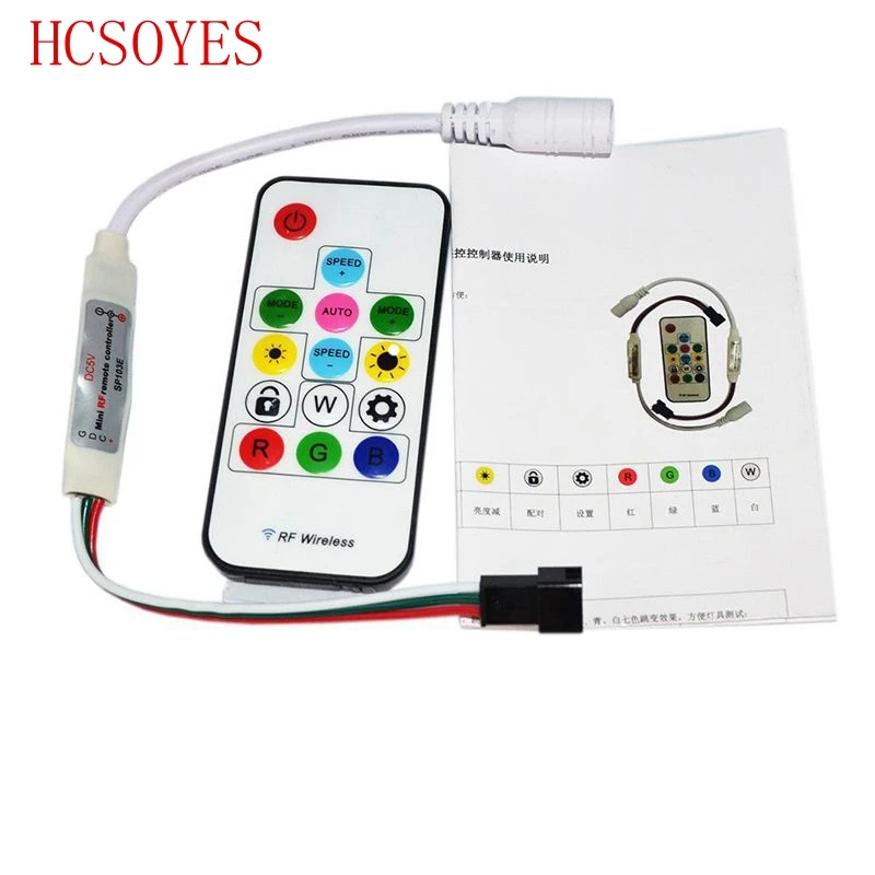 14 ключ DC 5V 12V SP103E 14Key RGB Беспроводной дистанционная мини инфракрасный светодиодный