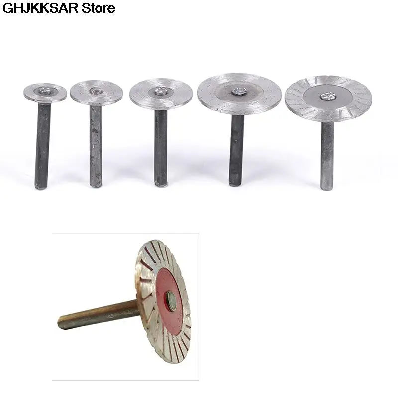 6mm Shank Circular Saw Blades Wood Metal Stone Cutting Blade Discs With Mandrel Rotary Diamond Turbo Disc Granite Marble