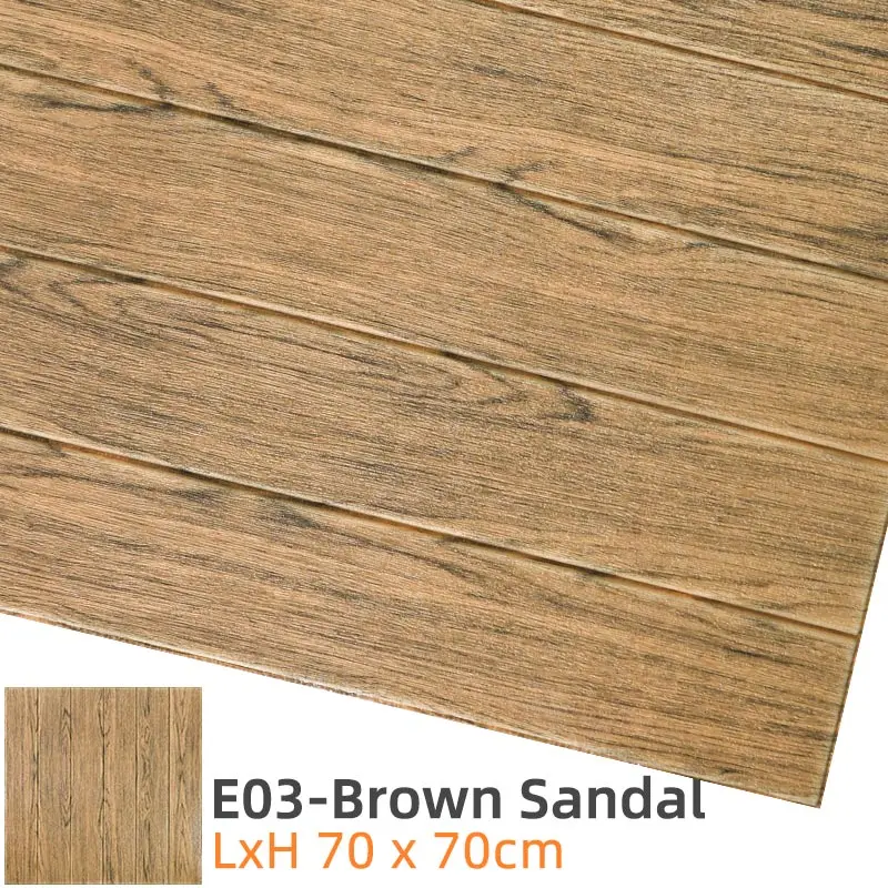 E03-Brown Sandal Kaguyahime 3D наклейки в виде кирпичной стены DIY Декор самоклеющиеся водоотталкивающие обои для детской комнаты спальни 3D стикер на стену кирпич - Цвет: E03-Brown Sandal