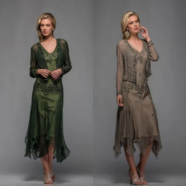 Plus Size 2019 Moeder Van De Bruid Jurken A-lijn V-hals Chiffon Lace Kralen Met Jas Bruidegom Lange Moeder Jurken Voor bruiloft Plus Size 2019 Moeder Van De Bruid Jurken A-lijn V-hals Chiffon Lace Kralen Met Jas Bruidegom Lange Moeder Jurken Voor bruiloft