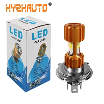 

HYZHAUTO H4 LED Motorcycle Headlight White 12V HS1 LED Moto Bulbs 2400lm High Power COB Motorbike Scooter HeadLamp Accessories