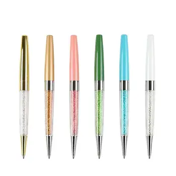 

100pcs/lot Crystal Diamond Ballpoint Pen wedding gift Stationery Roller Ballpen Office School Supplies rose gold black blue ink