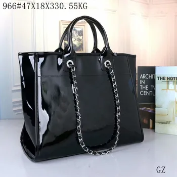 

Ladies New Handbag 2020 Fashion Brand Large Capacity Glossy PU Shoulder Bag Luxury Handbags Women Bags Designer