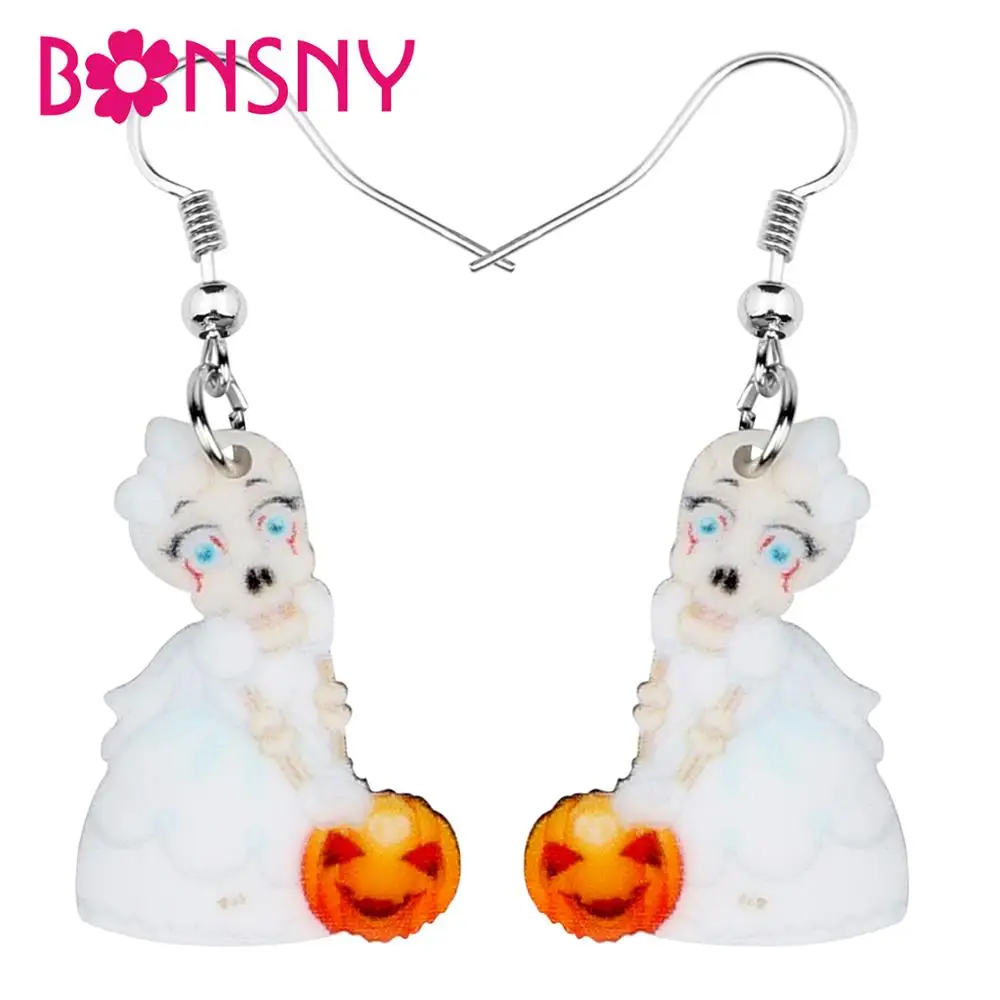 Bonsny акриловые серьги-подвески в форме капли праздничные украшения для девушек и