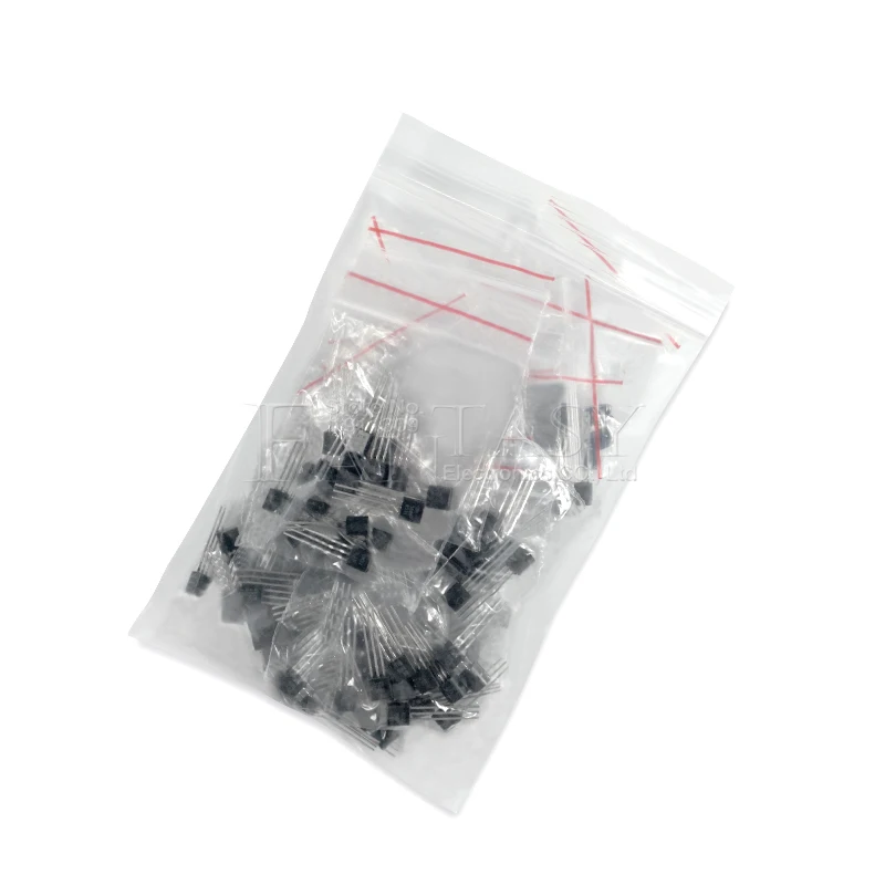 180pcs BJT Transistor Transistors Kit 2N2222 S9012 S9013 S9014 A1015 C1815 S8050 S8550 TO-92 Transistor component Assorted kit new bjt transistor,transistors kit