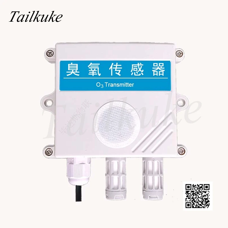 

Ozone Sensor Transmitter O3 Gas Detector 4-20mA Analog Quantity RS485 Output Temperature and Humidity