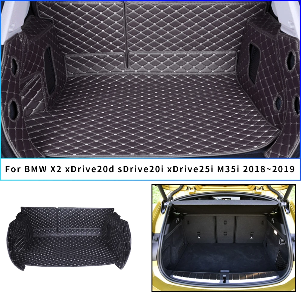 

For BMW X2 xDrive20d sDrive20i xDrive25i M35i 2018~2019 full of leather car trunk mat trunk rug mat car accessories