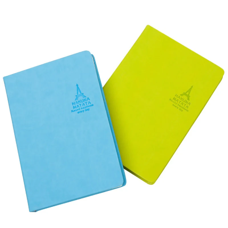 Student Notebook A5 Soft Surface Flat Leather Hardcover Office School Weekly Planner Business Creative | Канцтовары для офиса и