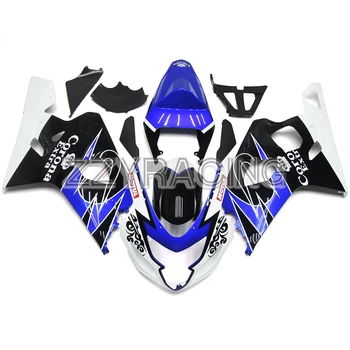 

Complete Motorcycle Fairings Kit for Suzuki GSXR600 K4 2004 2005 GSXR750 K4 2004 2005 ABS Plastic Body Work Blue White Black
